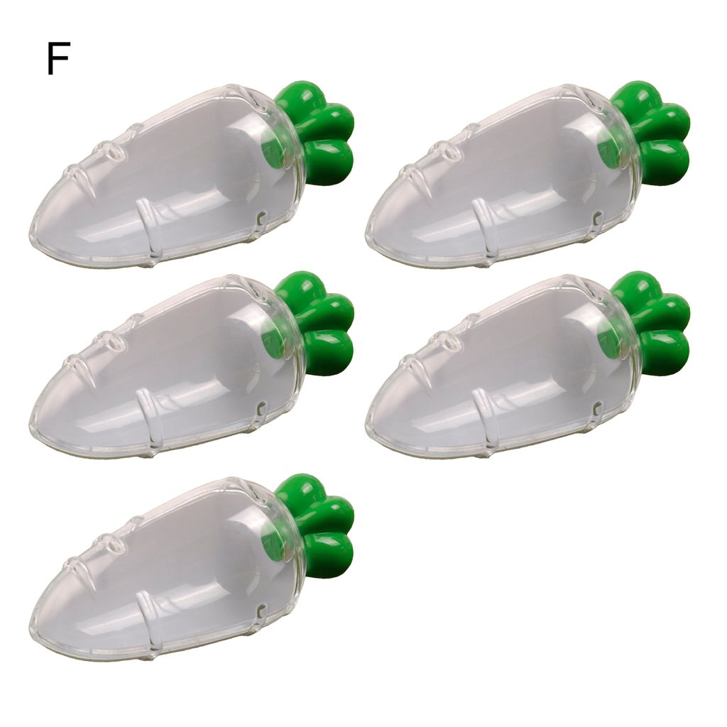 5pcs Candy Package Box Karotten Form Dekorative Plastik Schokoladenzucker Geschenkwickschachtel für Urlaub-F