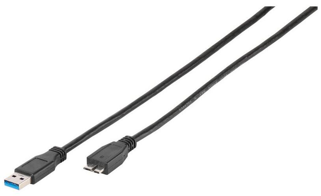 USB 3.1 Gen.1 Anschlusskabel, USB A Stecker <-> USB Micro B Stecker, 1