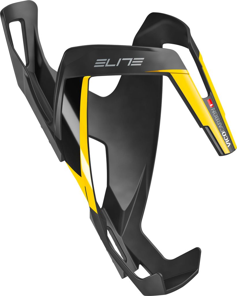 ELITE Flaschenhalter Vico Carbon, Schwarz/Gelb Produktbild 