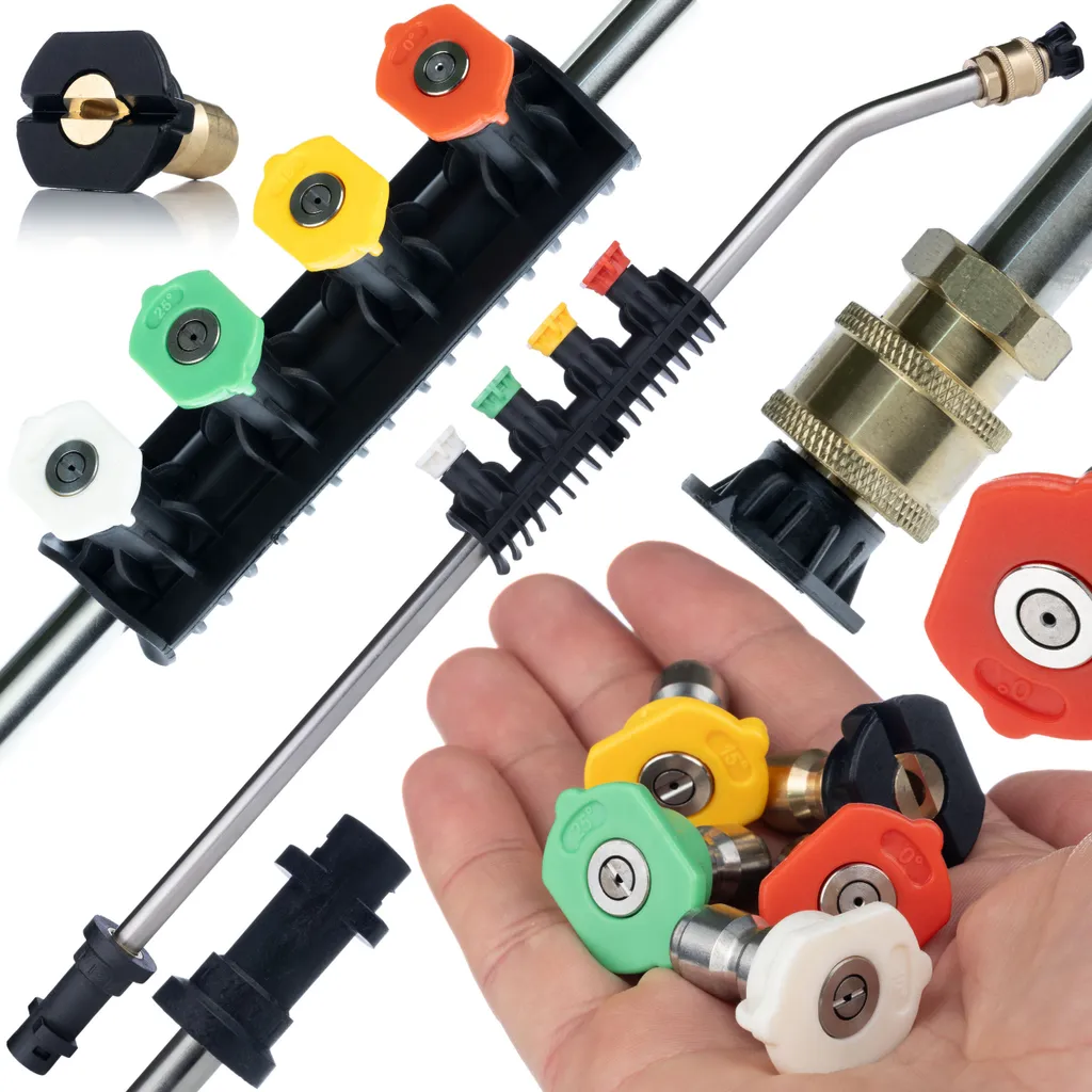 Accessorio Lavaggio Auto Rosfix: Lancia Angolata 15° con 5 Ugelli Kärcher