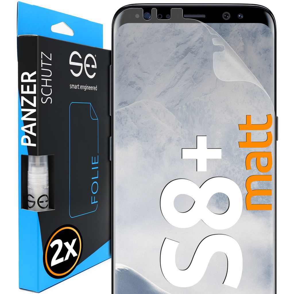 2x se 3D Schutzfolie (entspiegelt) Samsung Galaxy S8 Plus