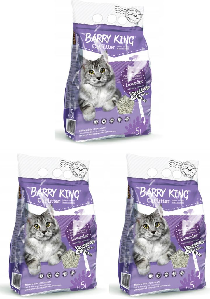 5L Lavendel Bentonit Katzenstreu, klumpend, geruchsneutralisierend, pfotenschonend