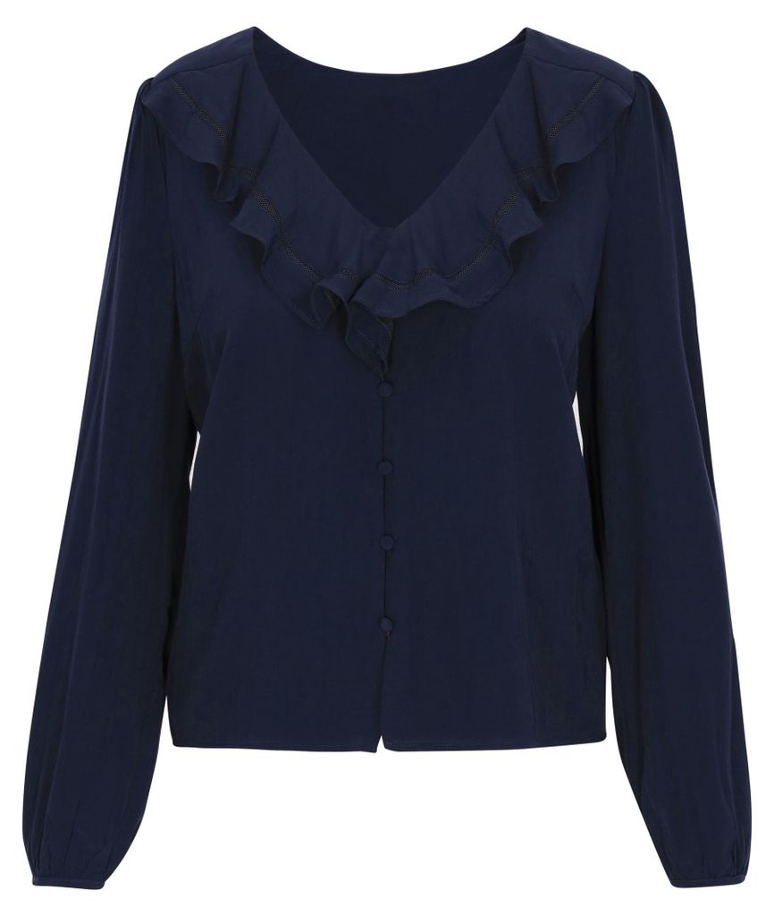LYNNEA damen bluse - marine,XXL