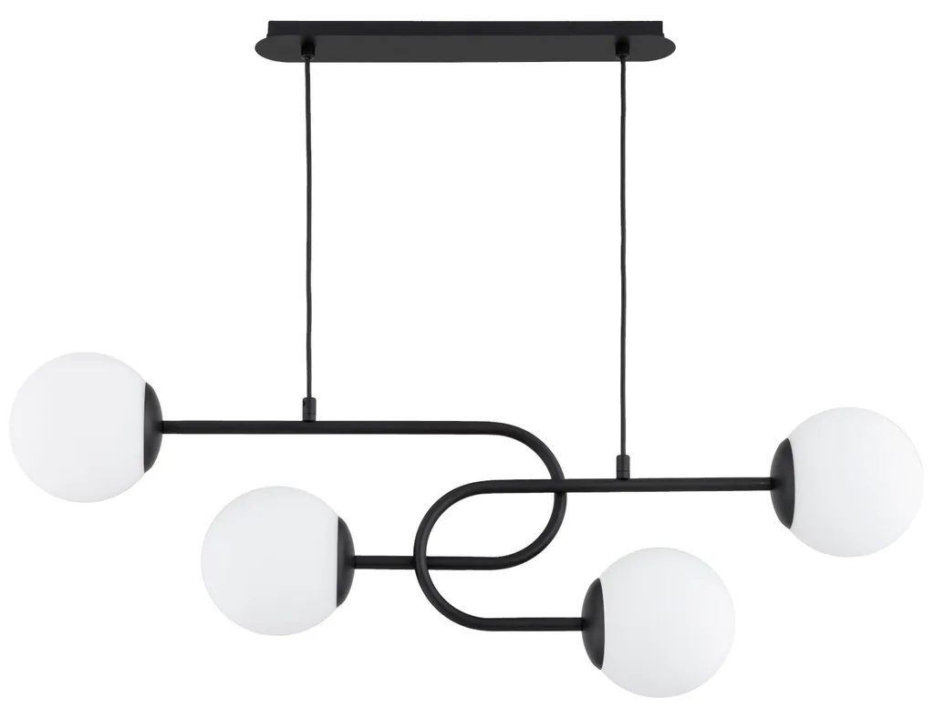 Suspension NARI 4 Globes : Éclairage Anti-Éblouissement pour Grand Salon