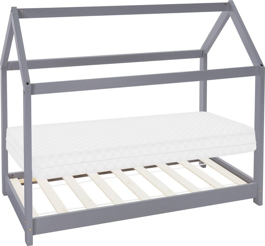 ML-Design dětská postel 80x160 cm s matrací, stříškou a Obrázek produktu 