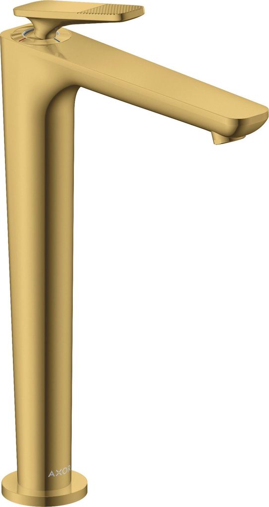 hansgrohe AXOR Citterio C Einhebel-Waschtischmischer 250, mit CoolStart und Ablaufgarnitur, Cubic cut, 49051990