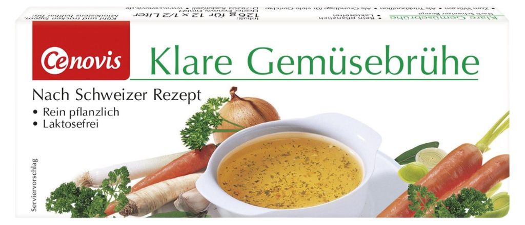 Cenovis Klare Gemüsebrühe 8x126 g Produktbild 