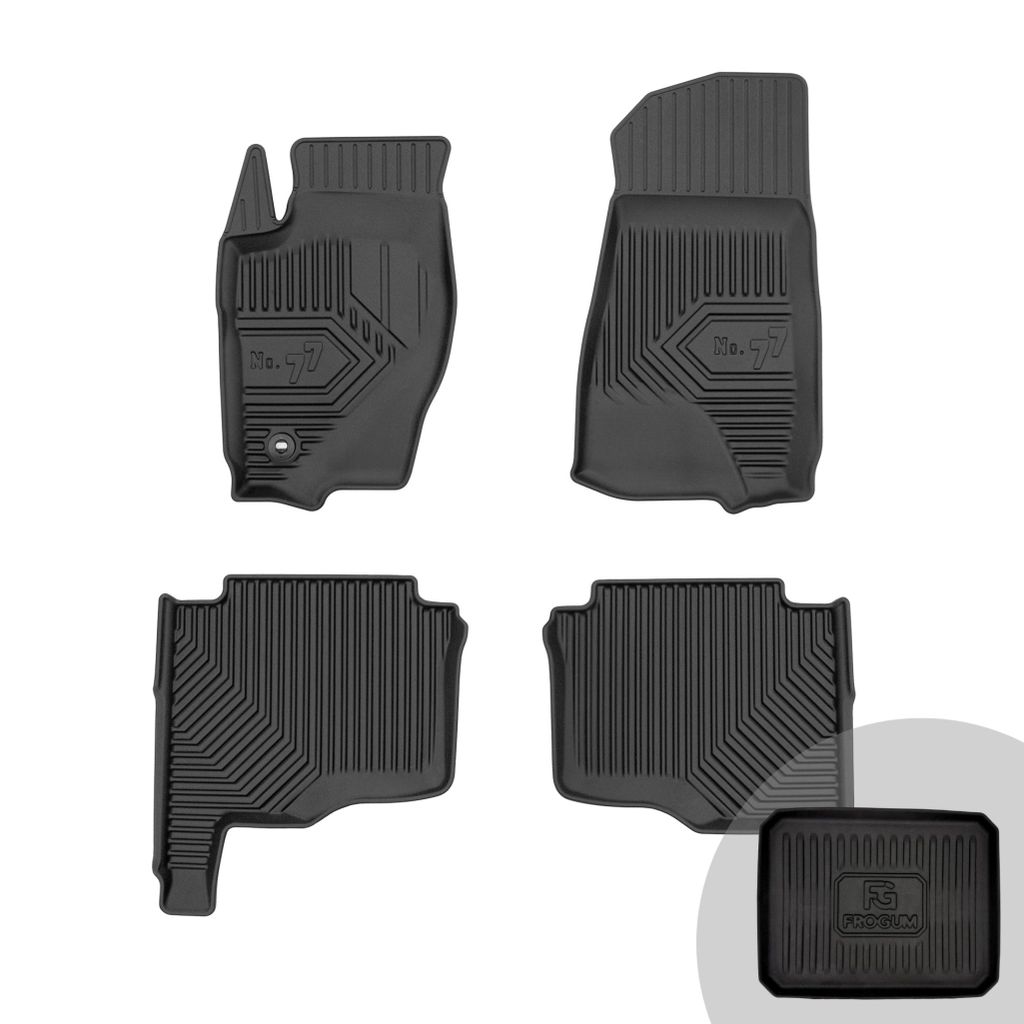 FROGUM No.77 Gummimatten Ganzjahresset von Auto Fußmatten Autofussmatten für Jeep Grand Cherokee III 2004-2010