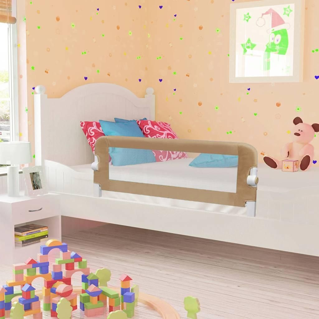 vidaXL Ochraniacz na łóżeczko dziecięce taupe 120x42 cm Zdjęcie produktu 