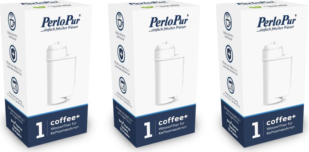 Coffee+ Wasserfilter für Kaffeemaschinen komp. mit Brita Intenza System - Pack 03