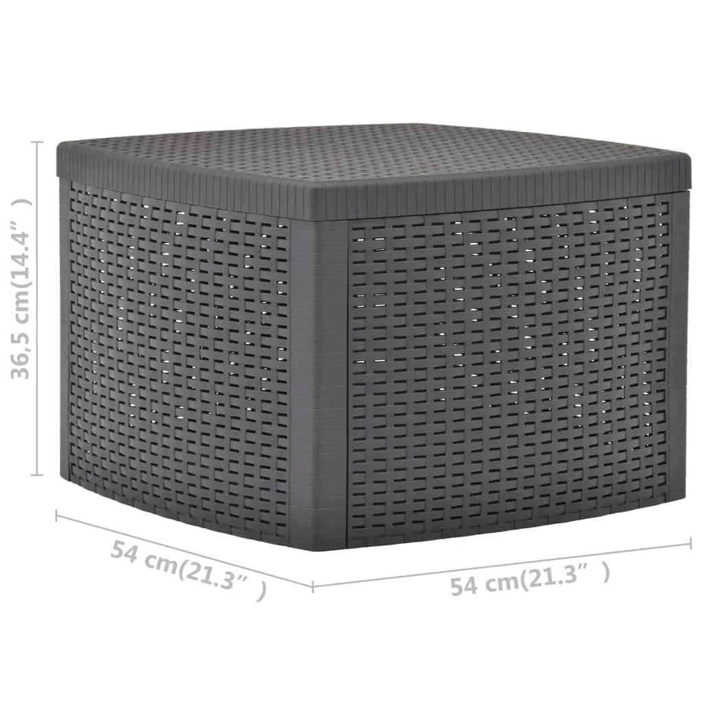 Table d'appoint carrée Moka 54x54 cm résistante aux UV pour Terrasse - 7