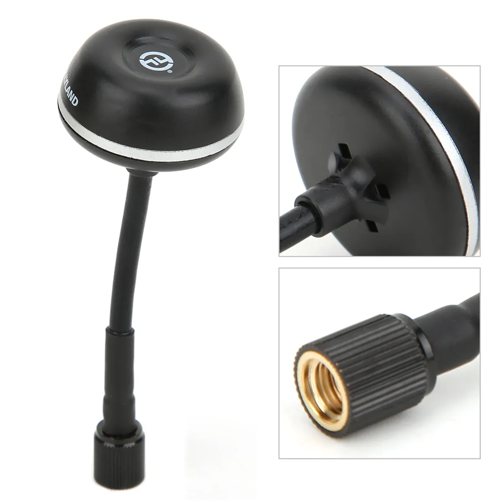 Antenne Champignon Haute Performance Noire pour Récepteur Vidéo COSMO