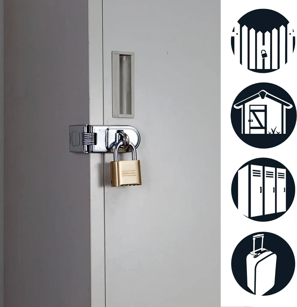 Cadenas pour portail et remise Master Lock 175EURDLH à code sans clé