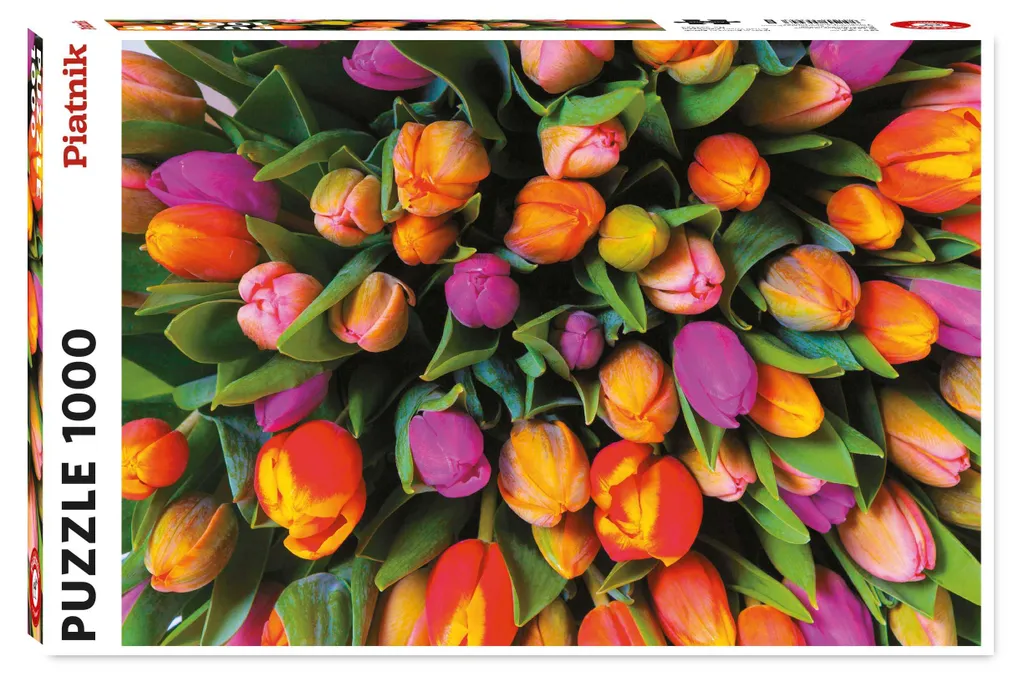 Puzzle Tulipe 1000 pièces - Casse-tête floral décoratif multicolore