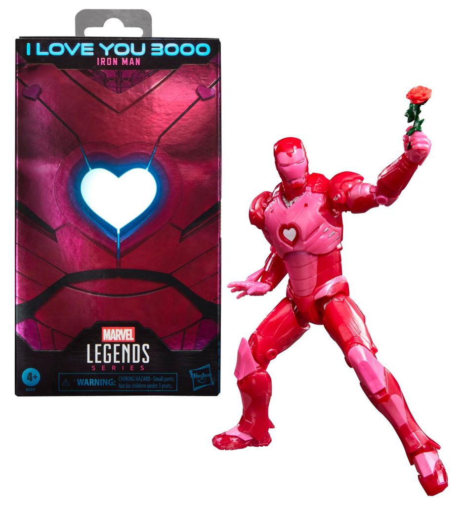 Hasbro Marvel Legends I Love You Boo Iron Man Figur Rosa  Produktbild 