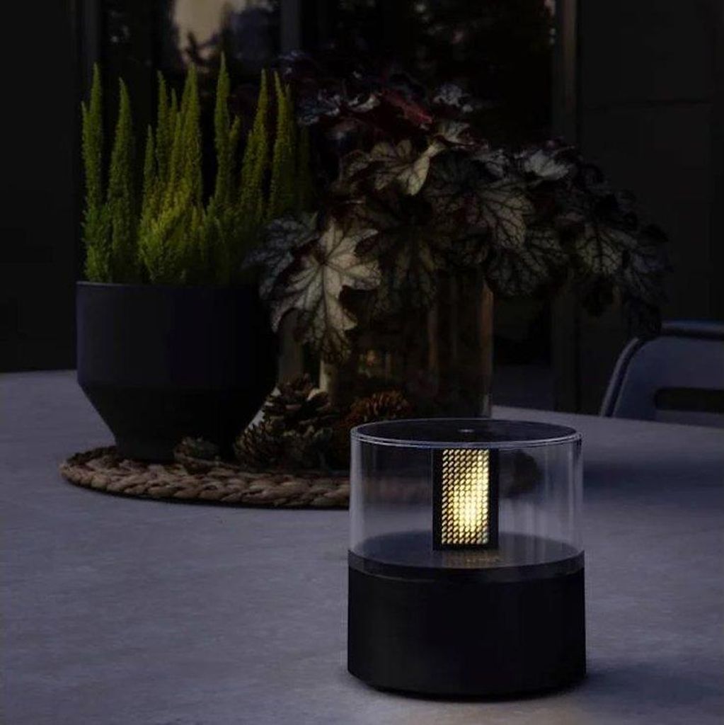 Konstsmide LED Flamme, Flammenlampe, Schwarz, Kunststoff, Produktbild 