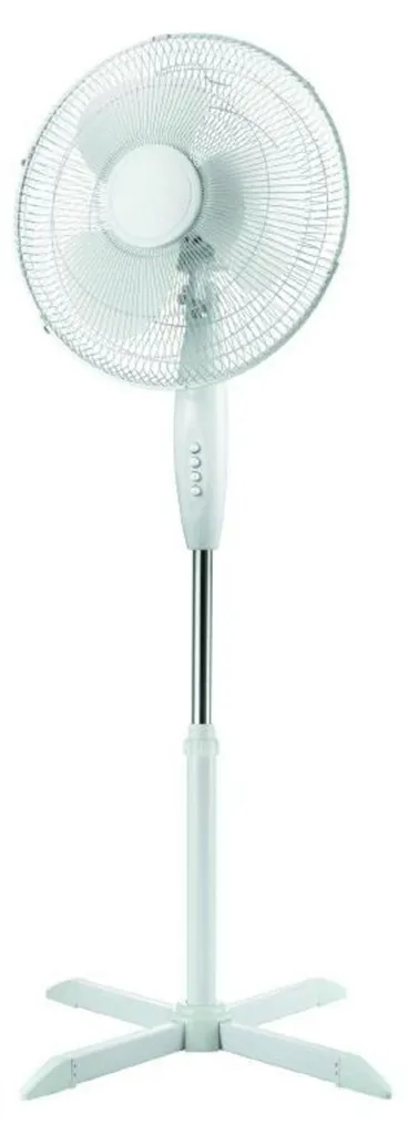 Ventilateur sur pied ACA FANSPWH10 blanc 45 cm 55W avec éclairage LED