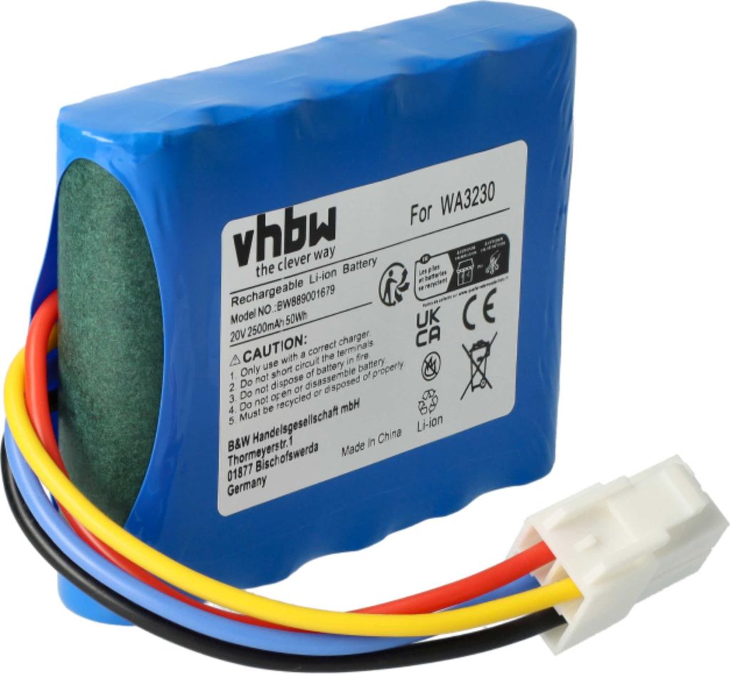 vhbw Akku Ersatz für Worx Landroid WA3230, 50032774, Produktbild 