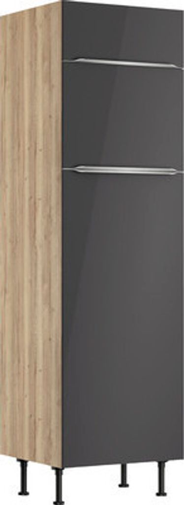 Optifit Kühlumbauschrank für 145er Einbaukühlschrank Linus984 BxTxH 60 x 58,4 x 211,8 cm anthrazit glänzend zerlegt Ansc