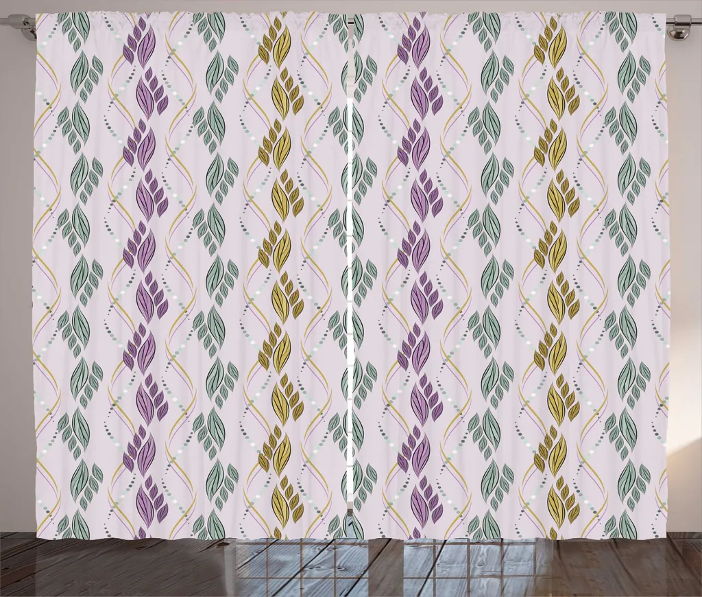 ABAKUHAUS Rideaux de Salon Universels à Boucles 280x225 cm Mauve