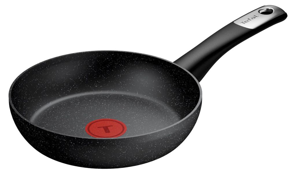 Tefal Explore Stone G0110232, Rund, Allzweckpfanne, Schwarz, Aluminium, Thermo-Punkt, Keramik, Elektro, Gas, Halogen, Induktion, Versiegelte Platte