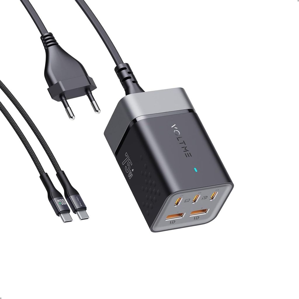 75W GaN3 USB-C Ladegerät, VITO Go EzTravel Desktop Charger Produktbild 