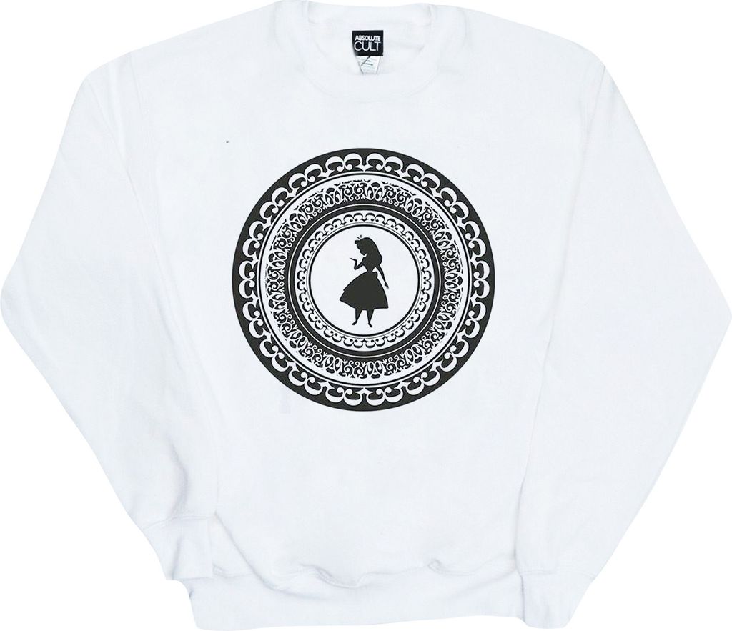 Disney - "Alice in Wonderland" Sweatshirt für Herren BI7583 (S) (Weiß)