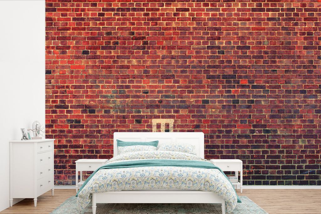 MuchoWow Fototapete für Wohnzimmer oder Schlafzimmer Wandtapete Vinyl Motivtapete Grille - Stein - Mauer - 330x220 cm - Fototapeten