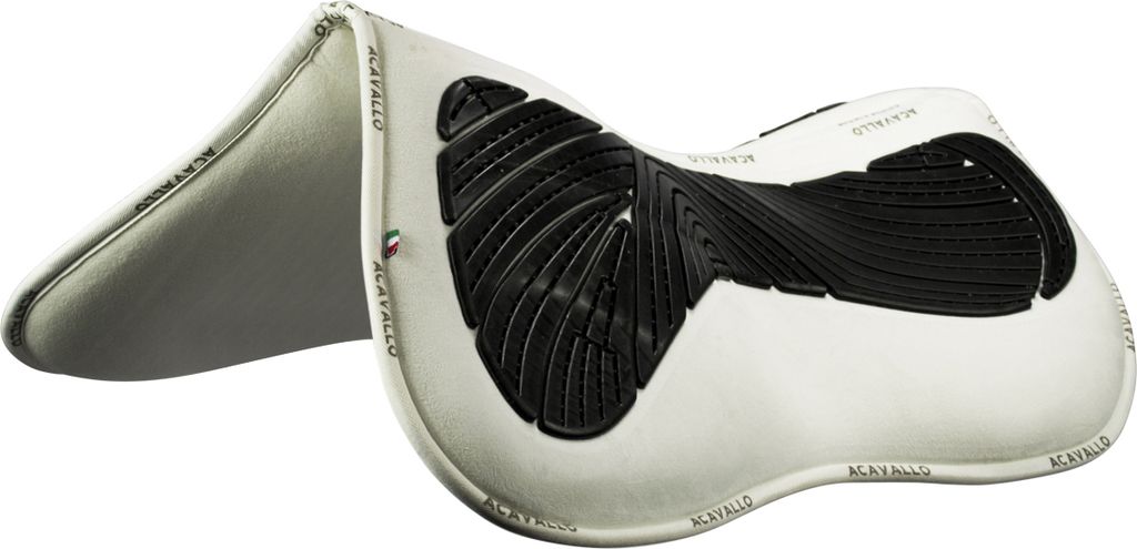 Acavallo Pocket Gel And Memory Foam Half Pad Risers, Farbe:White, Größe:3