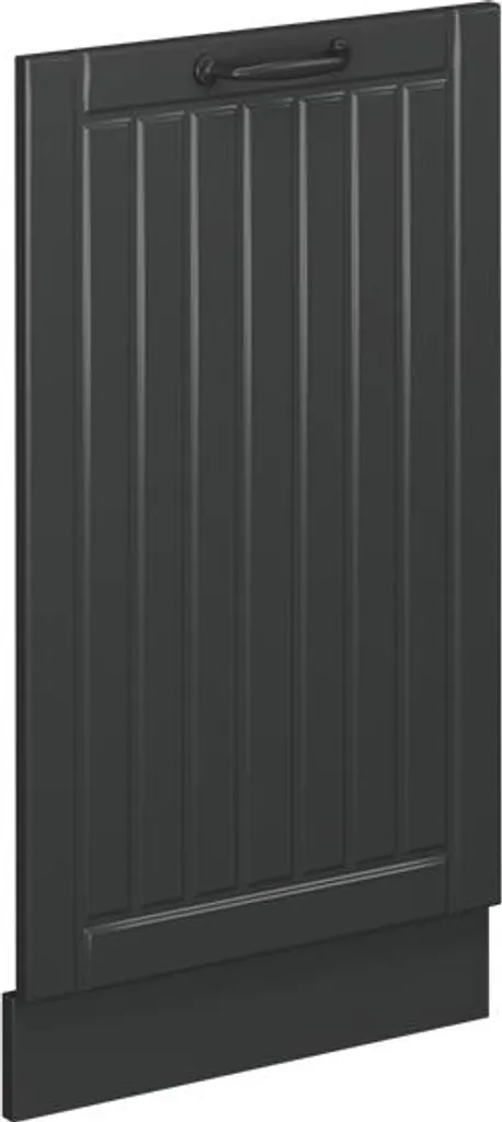 Vicco Pannello frontale della lavastoviglie Fame-Line, 45 cm senza piano di lavoro, Grigio scuro/Antracite