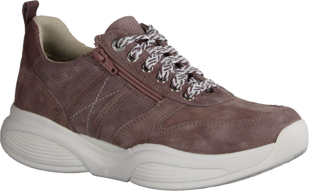 Xsensible SWX3 Lady, Damen Sneaker, Abrollschuh, Schnürer, Leder, Cinder Rose - Damenschuhe Bequeme Schnürschuhe, Mehrfarbig, leder
