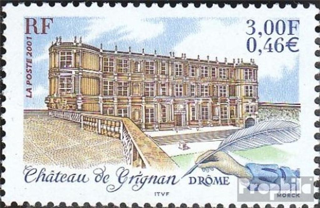 Briefmarken Frankreich 2001 Mi 3555 (kompl.Ausg.) postfrisch Tourismus