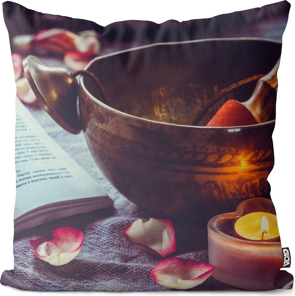 VOID Tibet Klangschale Meditation Kissenbezug Kissenhülle sofa couch wohnzimmer dekoration wasserfest Outdoor Garten Kissen bezug deko