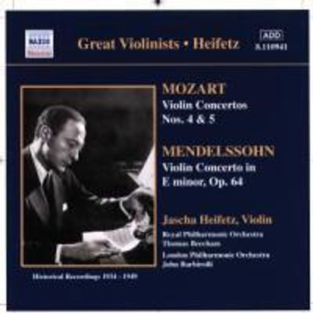 Heifetz, J: Violinkonzerte