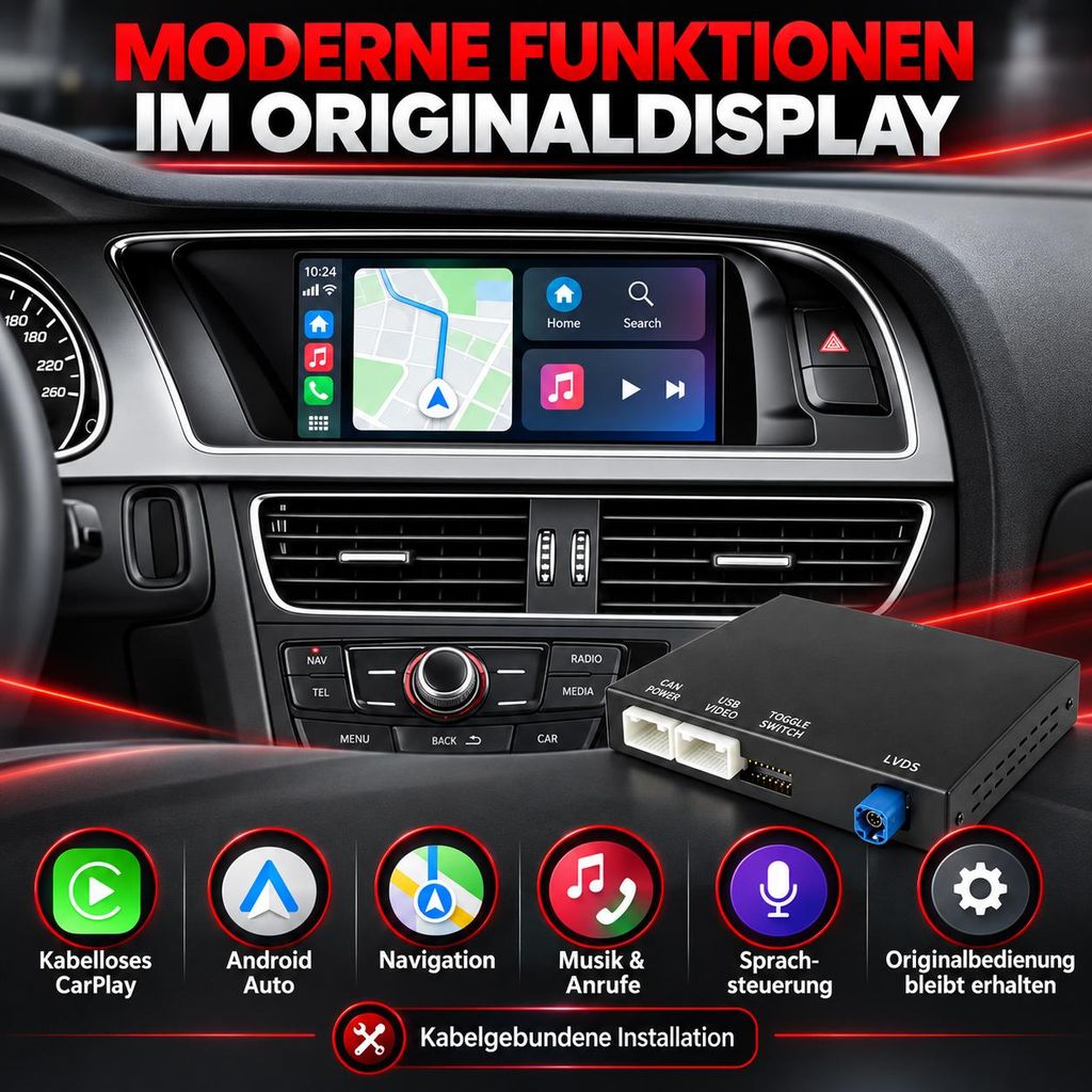 Adattatore Junsun Wireless CarPlay Android Auto Interface Immagine del prodotto  Immagine generata dall'IA