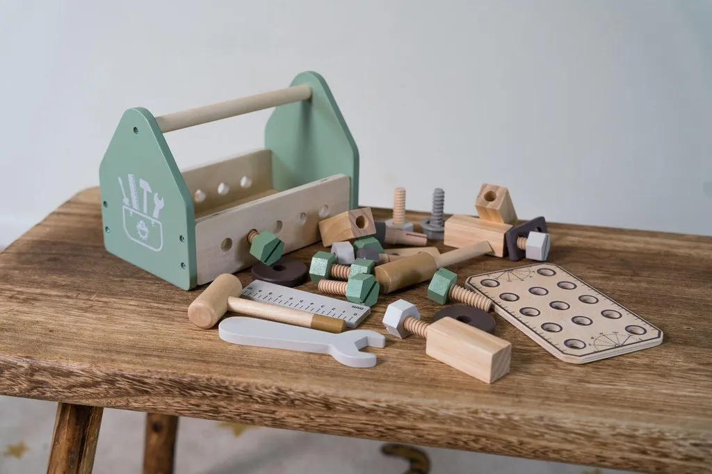 Set de bricolage enfant Dantoy - Valisette de 26 outils en plastique