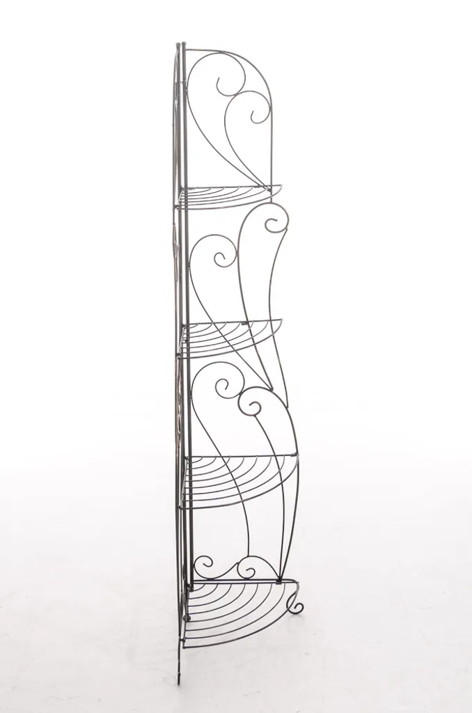 CLP Étagère Irma Bronze - Support de Rangement en Fer de Style Rétro