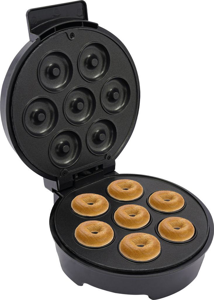 7 Löcher Donut Maker mit Antihaftbeschichtung Donut-Maschine 1000W