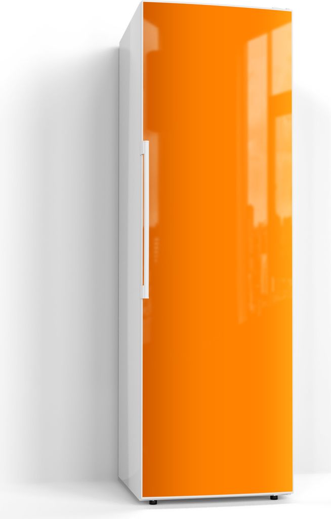 DEQORI Magnetmatte Kühlschrank Standard 60x190 cm 'Orange' Magnetfolie Deko-Folie