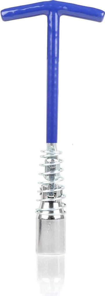 alca Zündkerzenschlüssel 21 mm mit Feder + T-Griff Z-Gelenk Universal Zündkerzenentferner Zündkerzensteckschlüssel Werkzeug Auto und Motorrad