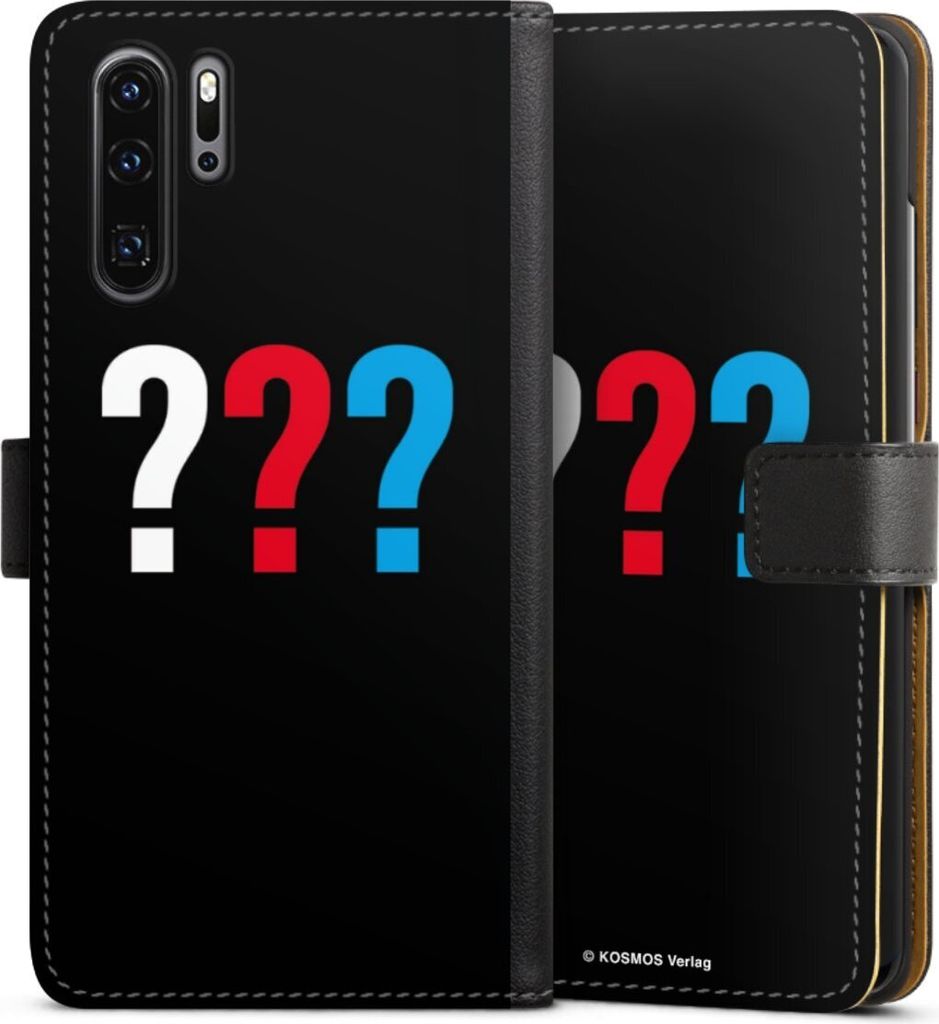 DeinDesign Klapphülle für Huawei P30 Pro Handytasche Lederhülle Tasche Logo Offizielles Lizenzprodukt Die drei ???