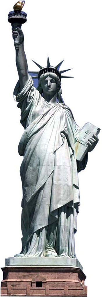 New York Pappaufsteller Freiheitsstatue
