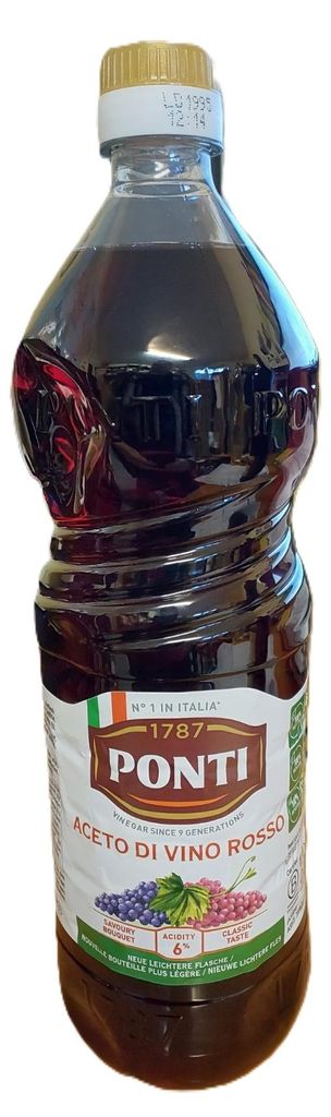Ponti Aceto di Vino Rosso, colore rosso rubino, il Immagine del prodotto 