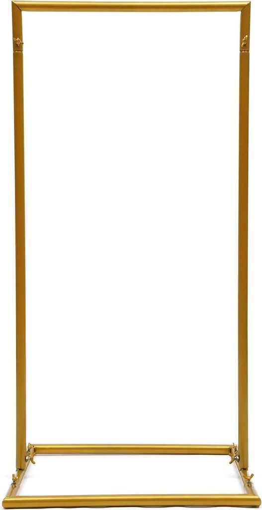Hochzeitsbogen - Blumenständer und Hintergrundständer - Metallrahmen - Für Hochzeit, Geburtstag & Garten - Eventdeko - Gold