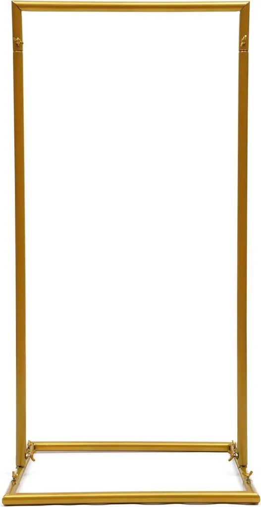 Support pour Fleurs de Mariage et Arche Métallique Or pour Jardin 2m40