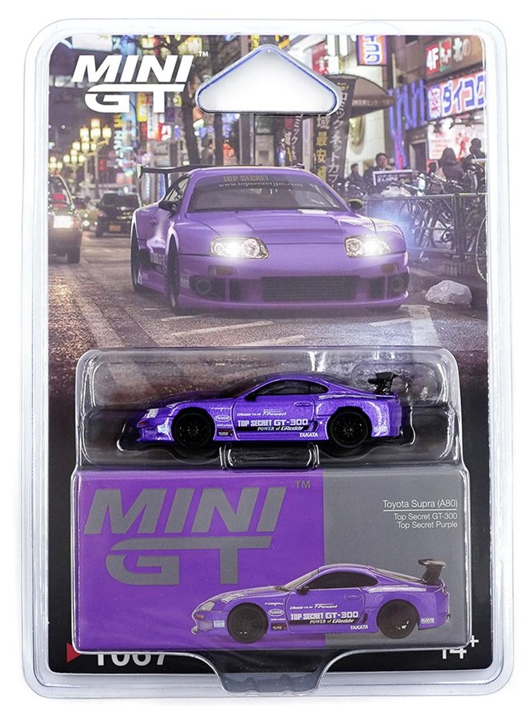Toyota Supra (A80) Top Secret GT-300 Top Secret Purple - BLISTR - Mini GT 1:64