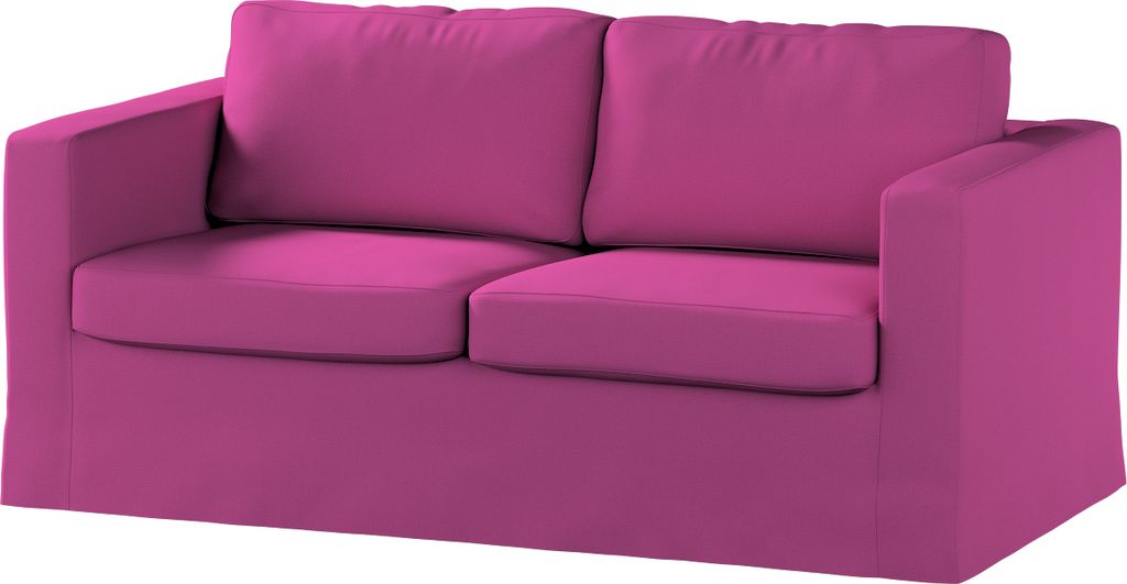 Dekoria Bezug für Karlstad 2-Sitzer Sofa nicht ausklappbar, lang, amarant, Sofahusse, Karlstad 2-Sitzer