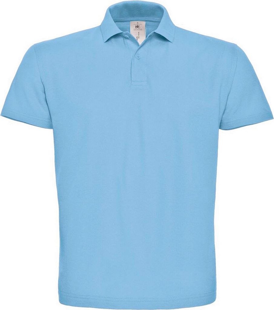 B&C - "ID.001" Poloshirt für Herren RW9609 (3XL) (Hellblau)