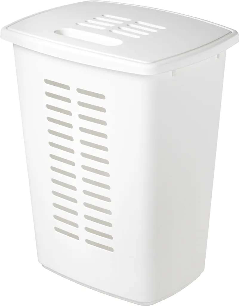 Coffre à Linge 60L Orthex Blanc pour Salle de Bain et Buanderie Moderne