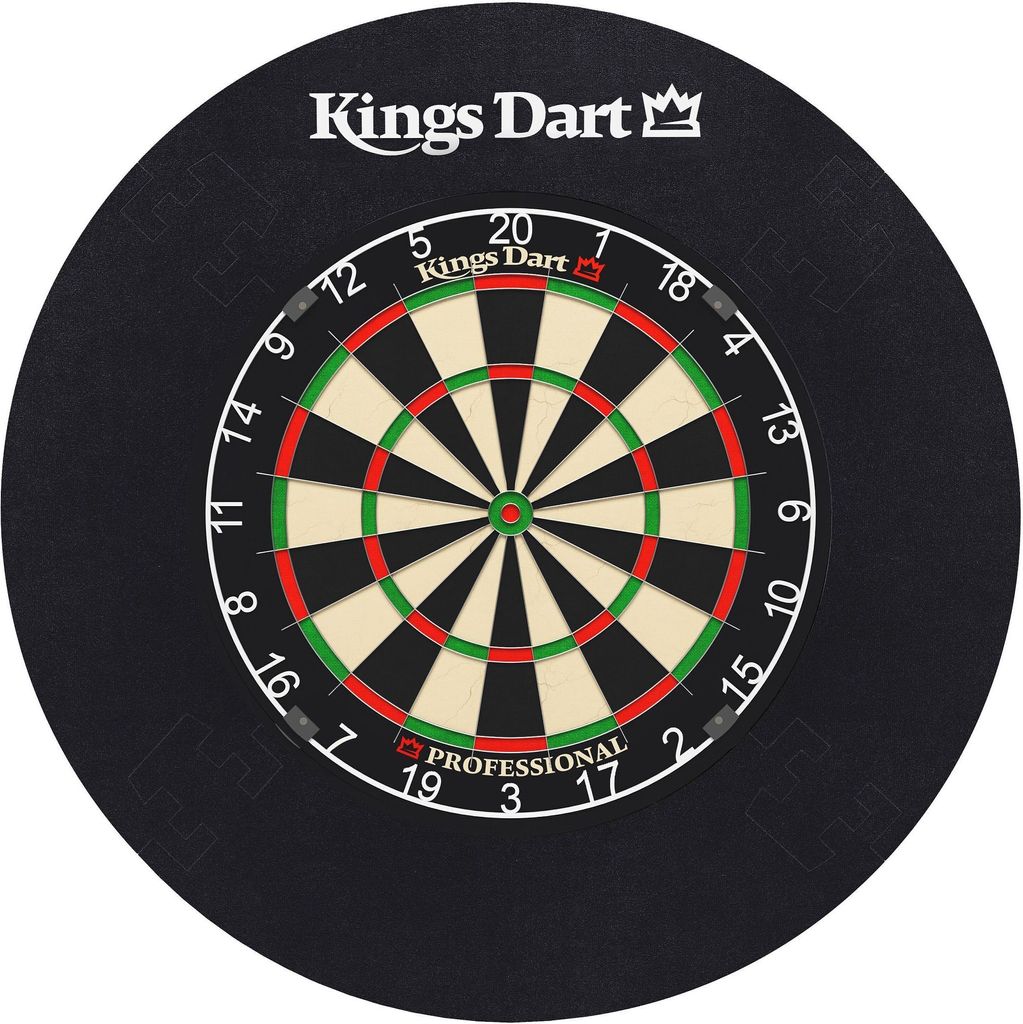 Kings Dart Dart-Set "Profi", Professional HD (Zahlenring Kunststoff), Schwarz